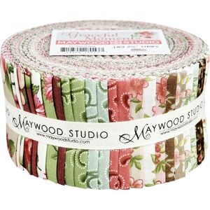 NEW Maywood Studio Graceful Moments Jelly Roll Cotton Fabric Strips 40 pcs 2 1/2